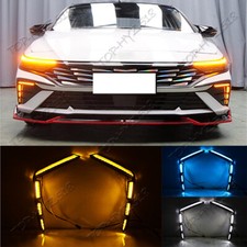 Para Hyundai Elantra 2024-2025 para-choque dianteiro luzes de direção LED faróis de neblina 2 peças comprar usado  Enviando para Brazil