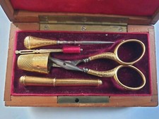 SEWING KIT GOLD ANCIEN OR 18 CARATS 15 Grs NECESSAIRE COUTURE 19TH 5 PIECES comprar usado  Enviando para Brazil