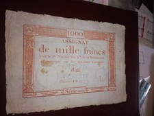 Assignat 1000 francs d'occasion  Bonsecours