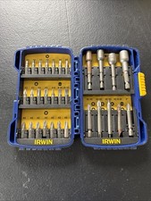 Conjunto completo de brocas de impacto Irwin Tool estojo quebrado comprar usado  Enviando para Brazil