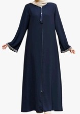 Donna abaya navy usato  Spedire a Italy