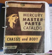 1956-1959 Mercury Master chassi e peças de carroceria catálogo livro maio 1960 comprar usado  Enviando para Brazil