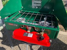 FOGÃO DE ACAMPAMENTO COLEMAN 425 a gás branco ou nafta comprar usado  Enviando para Brazil
