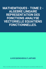 Mathemtiques tome algebre d'occasion  France