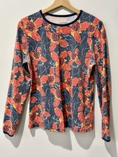 Camisa Hang Ten Sun Rash Guard Feminina Grande Bolso Floral UPF 50+ Esportes de Praia comprar usado  Enviando para Brazil