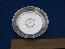 Antigo prato pequeno de prata turca com 20 moedas de prata KURUSH - 92 gramas comprar usado  Enviando para Brazil