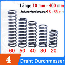 Druckfeder 4 mm Drahtdurchmesser Federstahl Feder Spiralfeder Rückstellfedern comprar usado  Enviando para Brazil
