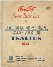 Usado, CATÁLOGO DE PEÇAS ILUSTRADAS DE FÁBRICA ORIGINAL 1952 FORDSON MAJOR TRACTOR comprar usado  Enviando para Brazil