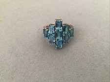 Blue topaz set for sale  SHAFTESBURY