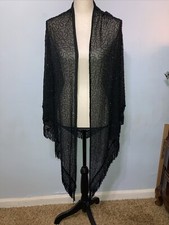 Black sheer shawl for sale  Topeka