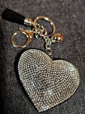 Champagne rhinestone heart for sale  Central Islip