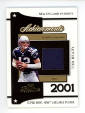 2004 Donruss Playoff Prestige Achievements Tom Brady Game Worn Jersey Patch /101 comprar usado  Enviando para Brazil