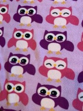 Cobertor de bebê Safety 1st Owl roxo rosa lã Lovey NÃO MAIS VENDIDO NAS LOJAS, usado comprar usado  Enviando para Brazil