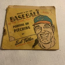 Folleto de lanzamiento de béisbol de colección 1955 Wilson Franks Bob Feller punteros sobre lanzamiento segunda mano  Embacar hacia Mexico