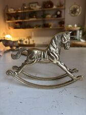 Vintage brass rocking for sale  BOLTON