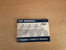 Honda vt500c owners for sale  BASINGSTOKE