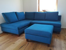 Neuwertiges ecksofa hocker gebraucht kaufen  Halblech