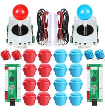 EG STARTS 2P Kit Arcade Codificador USB 2 Sticks 20 Botões MAME Pi PC Vermelho/Azul comprar usado  Enviando para Brazil