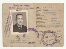 Ausweis generalgouvernement uk gebraucht kaufen  Greding