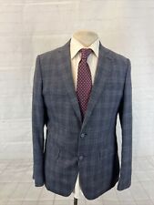 Blazer masculino primavera/verão Michael Kors azul cinza xadrez linho lã 40R $595 comprar usado  Enviando para Brazil