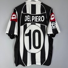 CAMISA DE FUTEBOL JUVENTUS 2002 2003 CASA LOTTO MAGLIA #10 DEL PIERO comprar usado  Enviando para Brazil