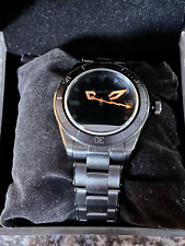Relógio de mergulho automático masculino furtivo laranja preto Hass C.W. 39 mm muito bom estado usado comprar usado  Enviando para Brazil