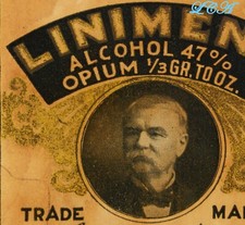 Antique opium liniment for sale  Libby
