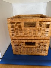 Three wicker drawers for sale  BEDFORD