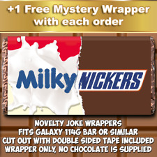 Milkynickers chocolate bar for sale  PETERHEAD