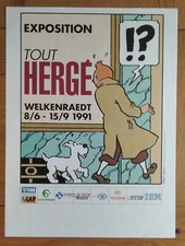 Affiche tintin exposition d'occasion  Roumazières-Loubert