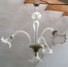 Lampadario vetro soffiato usato  Vicenza