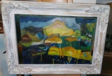 Tableau huile panneau d'occasion Tableau huile panneau d'occasion  Bardos