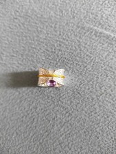 Silberfarbener ring lila gebraucht kaufen  Berlin