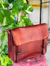 Bolsa de couro segura 16" para homens - Bolsa satchel oficial para laptop couro granulado... comprar usado  Enviando para Brazil