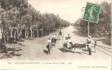 Cpa animée voyagée d'occasion  Le Mans