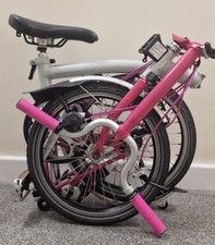 Brompton M3L Branco/Rosa Linha C 3 velocidades + Xtras... World Post ✈🌎📦 comprar usado  Enviando para Brazil