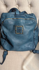 Usado, Couro LUSHER - Mochila VINTAGE Azul TEAL  comprar usado  Enviando para Brazil