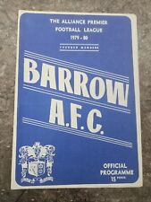 22.09.1979. barrow afc for sale  BARROW-IN-FURNESS