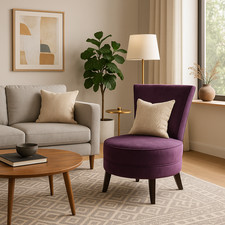 Vintage upholstery purple for sale  LONDON