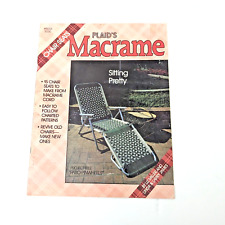 Plaid macrame chair for sale  Bellaire