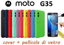 COVER CASE CUSTODIA PROTEZIONE SILICONE GEL PER MOTOROLA MOTO G35 + VETRO NUOVE na sprzedaż  Wysyłka do Poland