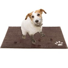 TAPETE DE ENTRADA GRANDE PARA PORTA DE CACHORRO PETMAKER 36X26 POLEGADAS COM ENCOSTO ANTIDERRAPANTE - MARROM comprar usado  Enviando para Brazil