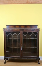bow fronted display cabinet for sale  CAMBRIDGE