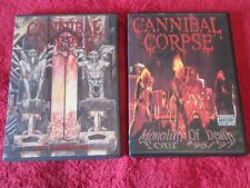 CANNIBAL CORPSE- DVDs LIVE CANIBALISM 2000 & MONOLITH OF DEATH 1996 DEATH METAL comprar usado  Enviando para Brazil