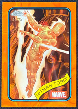 2025 Topps Chrome Marvel tocha humana laranja refrator de lava /25 comprar usado  Enviando para Brazil