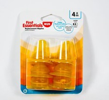 Pacote com 6 mamilos de substituição NUK First Essentials 4m+ FLUXO MÉDIO comprar usado  Enviando para Brazil
