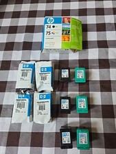 Carrinho de Tinta HP 74 75 Genuíno Combo-Impressora HP C4580 C5580-TINTA FABRICANTE DE EQUIPAMENTO ORIGINAL-5 CONJUNTOS CAIXA ABERTA   comprar usado  Enviando para Brazil