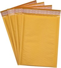 500 #000 4x8 envelopes acolchoados Kraft bolha envio sacos auto-selantes - FS comprar usado  Enviando para Brazil