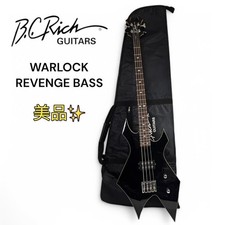 Baixo elétrico B.C.RICH WARLOCK REVENGE preto usado com estojo macio comprar usado  Enviando para Brazil