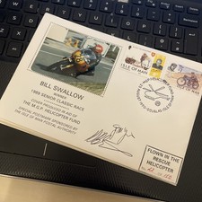 Usado, Isle of Man Souvenir 1990 Capa TT BILL SWALLOW HELICOPTER PMK LTD EDITION comprar usado  Enviando para Brazil